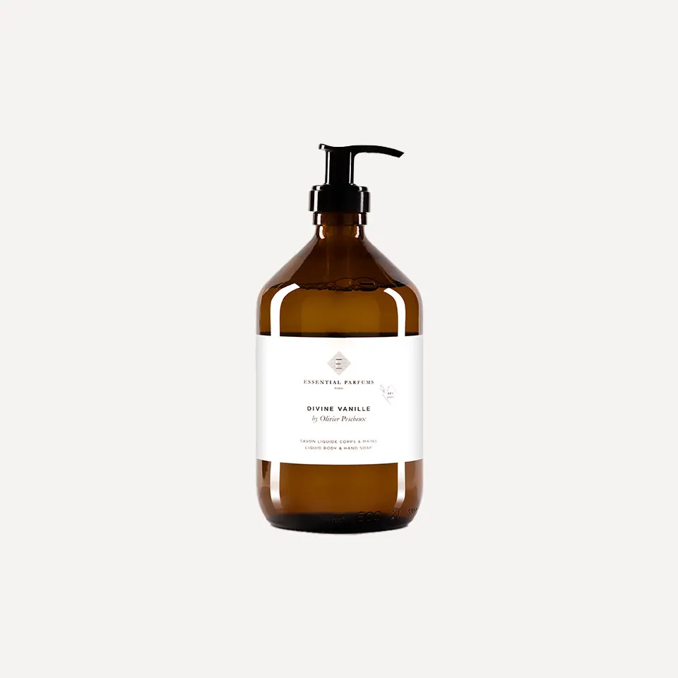 essential-parfums-divine-vanille-savon-liquide-corps-mains-flacon-500-ml image 1
