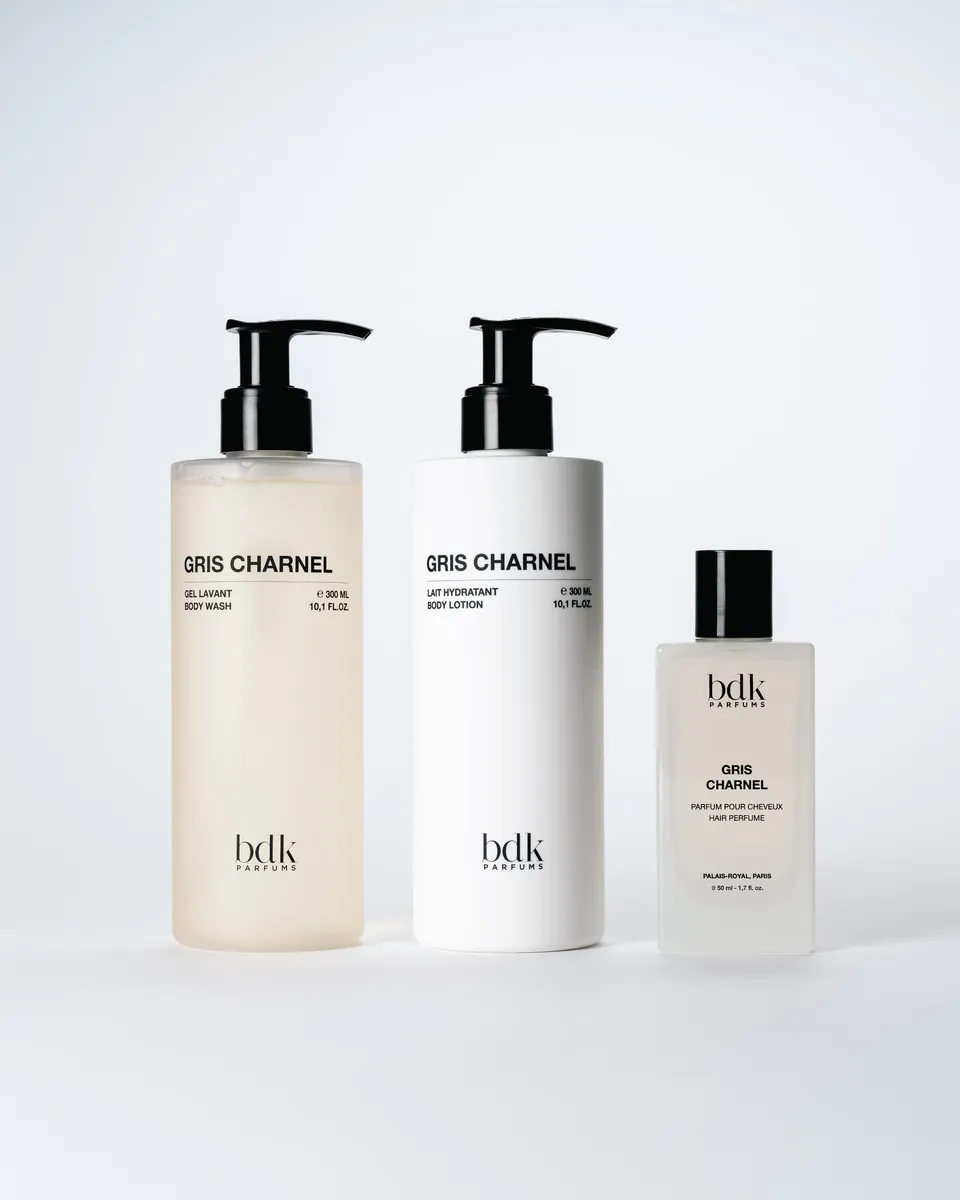 bdk-parfums-gris-charnel-le-soin-parfum-trio-corps-et-cheveux image 1